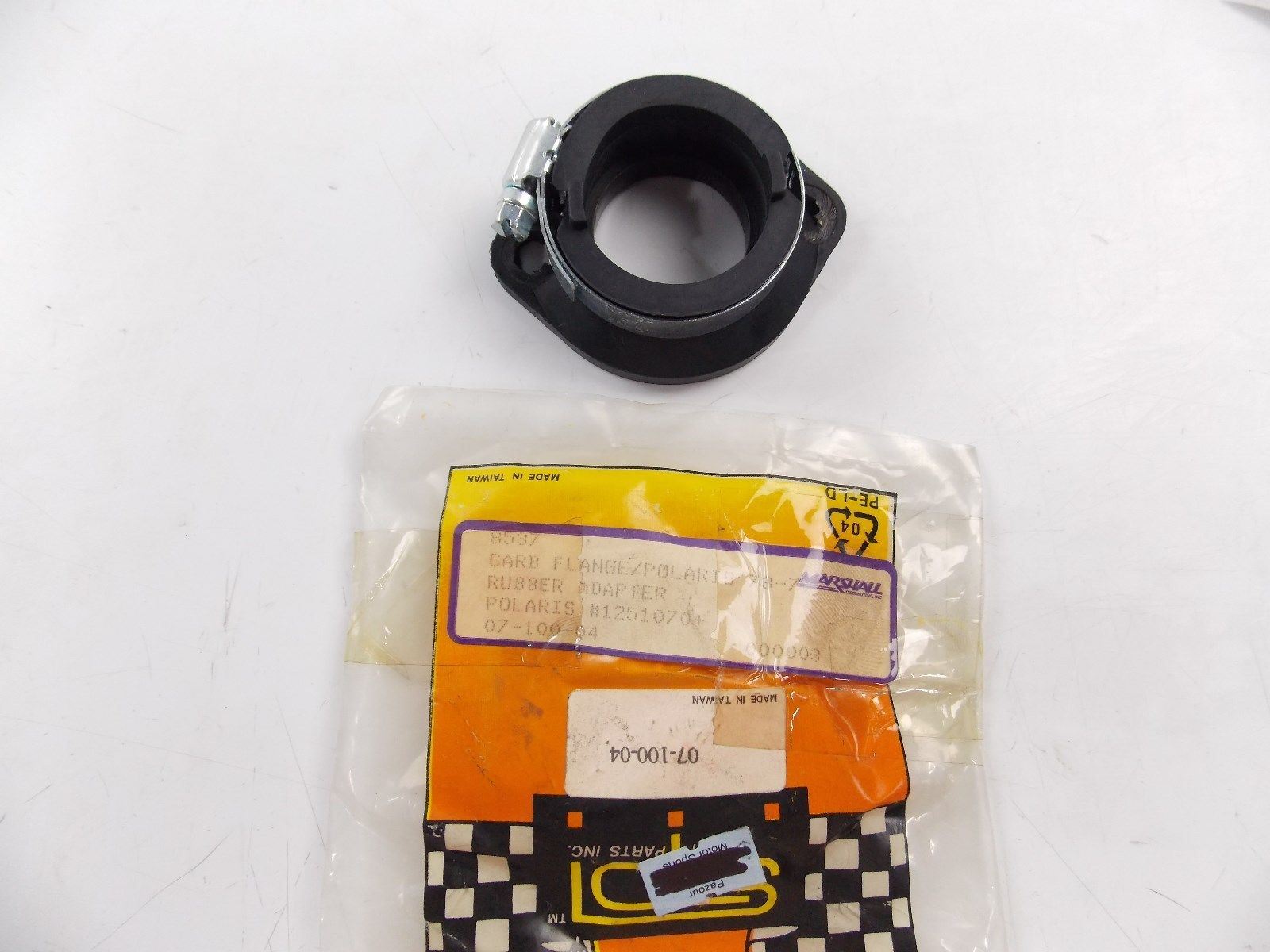NOS 1970s MARSHALL CARB FLANGE ADAPTER POLARIS 07-100-04 - MotoRaider