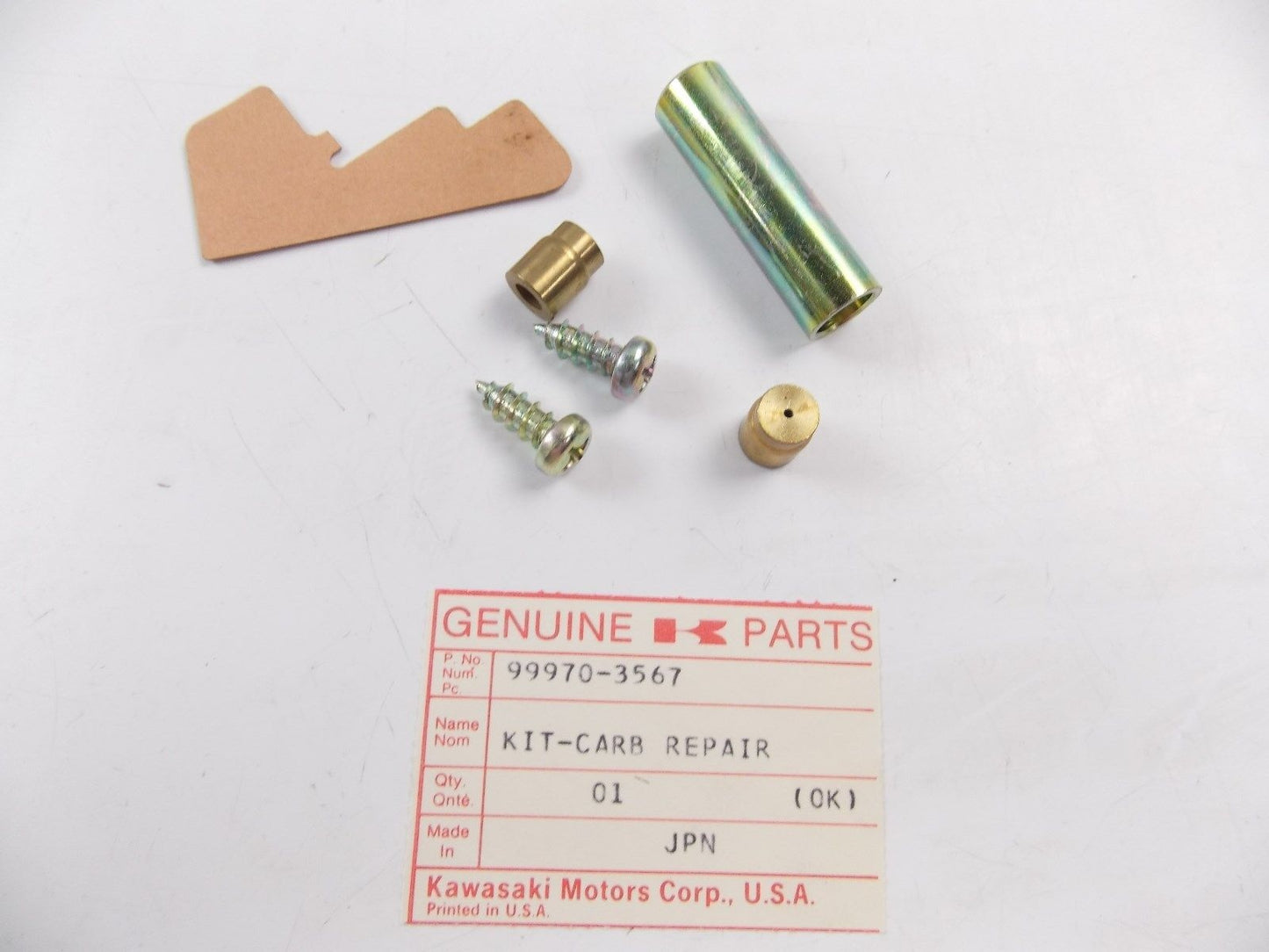 NOS OEM KAWASAKI CARB REPAIR KIT  99970-3567 - MotoRaider