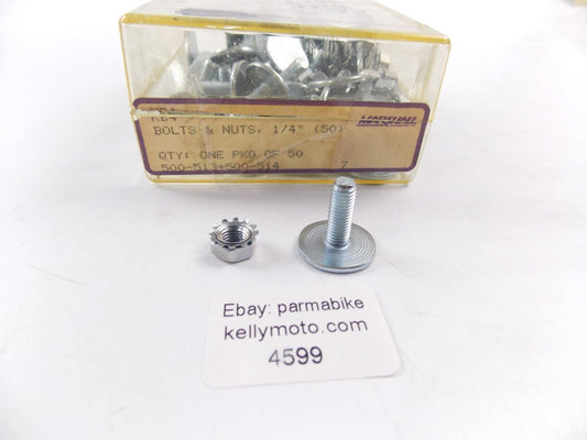 NOS MARSHALL BOLT & NUT SET OF 50  500-513 500-514 - MotoRaider