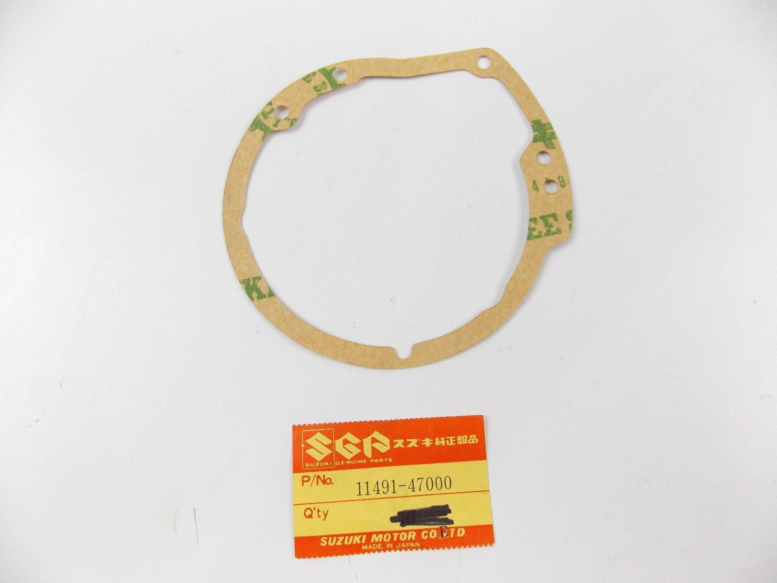 NOS OEM 1977-1982 SUZUKI CRANKCASE RH COVER GASKET GS650/550   11491-47000 - MotoRaider