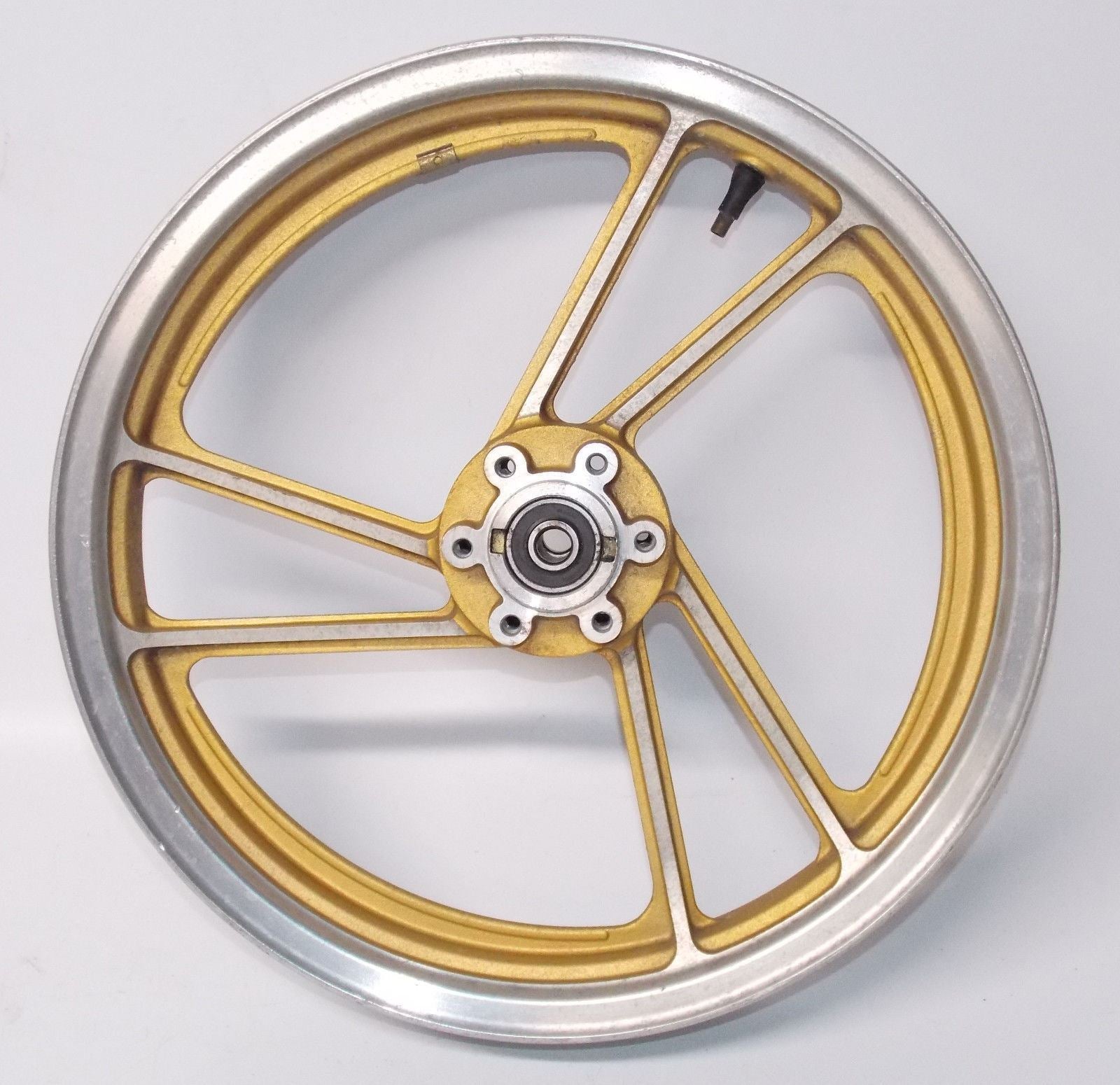 NOS 1984 NOS 16" x 2.15 ENKEI GOLD ALLOY WHEEL FRONT SUZUKI RGV250 WOLF TUBELESS - MotoRaider