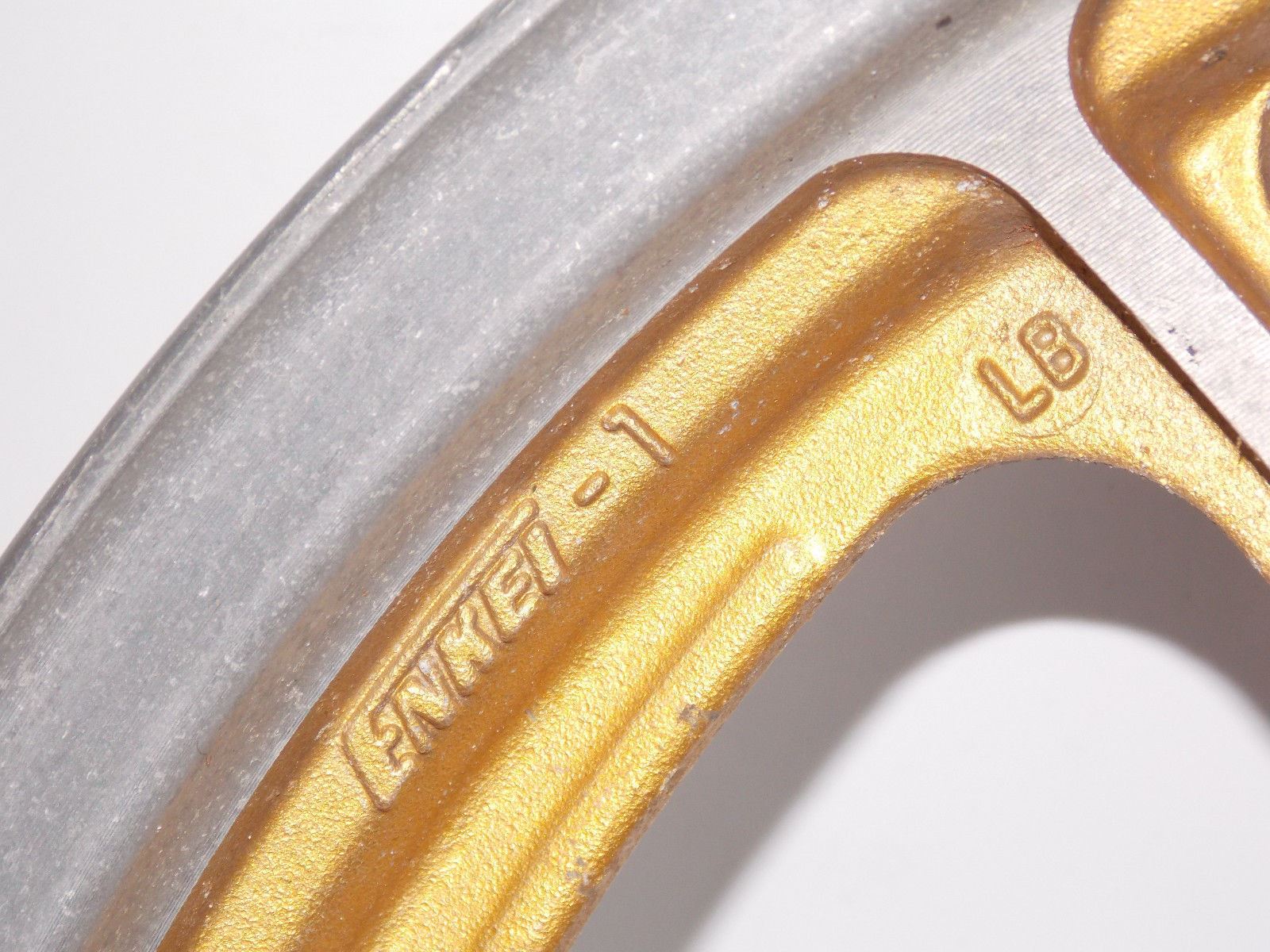 NOS 1984 NOS 16" x 2.15 ENKEI GOLD ALLOY WHEEL FRONT SUZUKI RGV250 WOLF TUBELESS - MotoRaider
