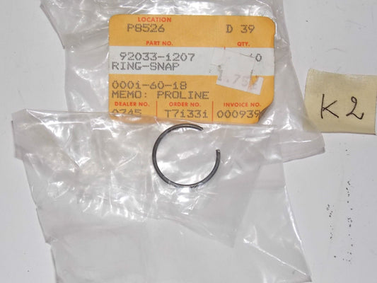 NOS KAWASAKI 1986 2012 PRAIRIE V-FORCE BRUTE KVF650 JH750 SNAP RING 92033-1207 - MotoRaider