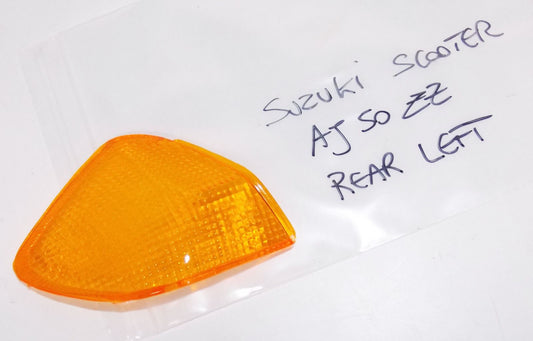 NEW SUZUKI SCOOTER 1995 AJ50 ZZ REAR LH FLASHER TURN SIGNAL LENS 35672-25E00 - MotoRaider