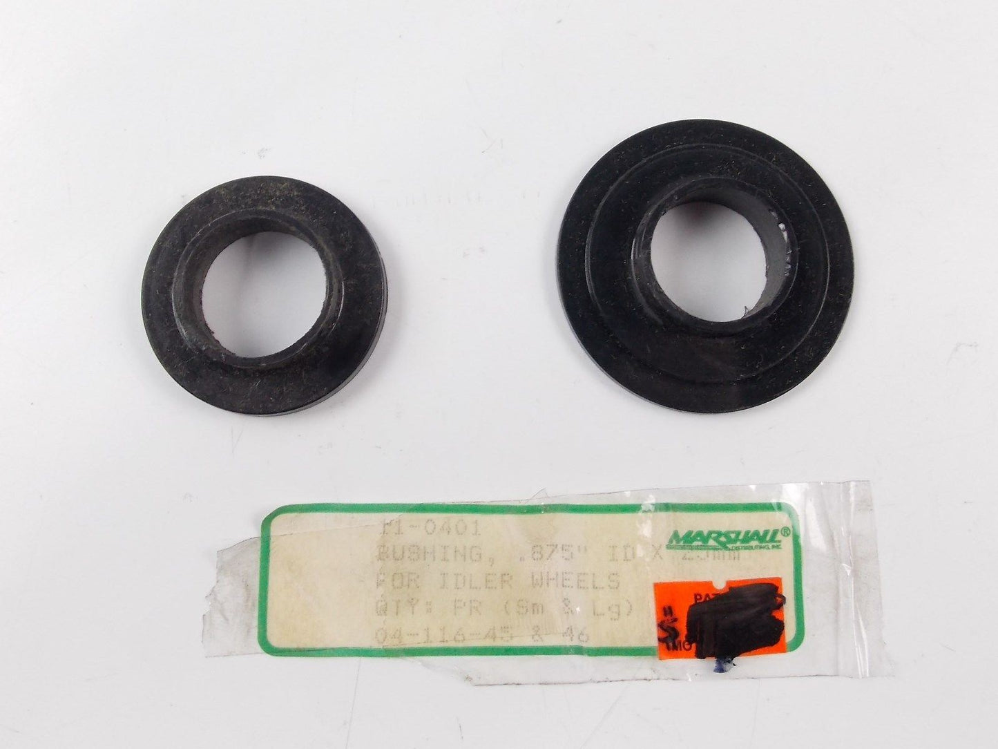 NOS MARSHALL BUSHINGS IDLER WHEELS  0.875" I.D. X 25MM O4-116-45 & 46 - MotoRaider