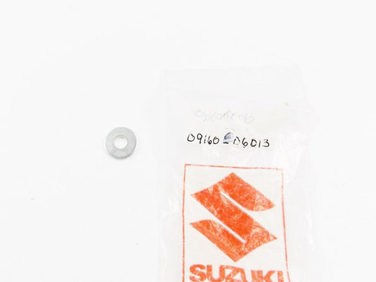 NOS OEM SUZUKI HANDLE BAR WASHER 6.5X18.2  09160-06013 - MotoRaider