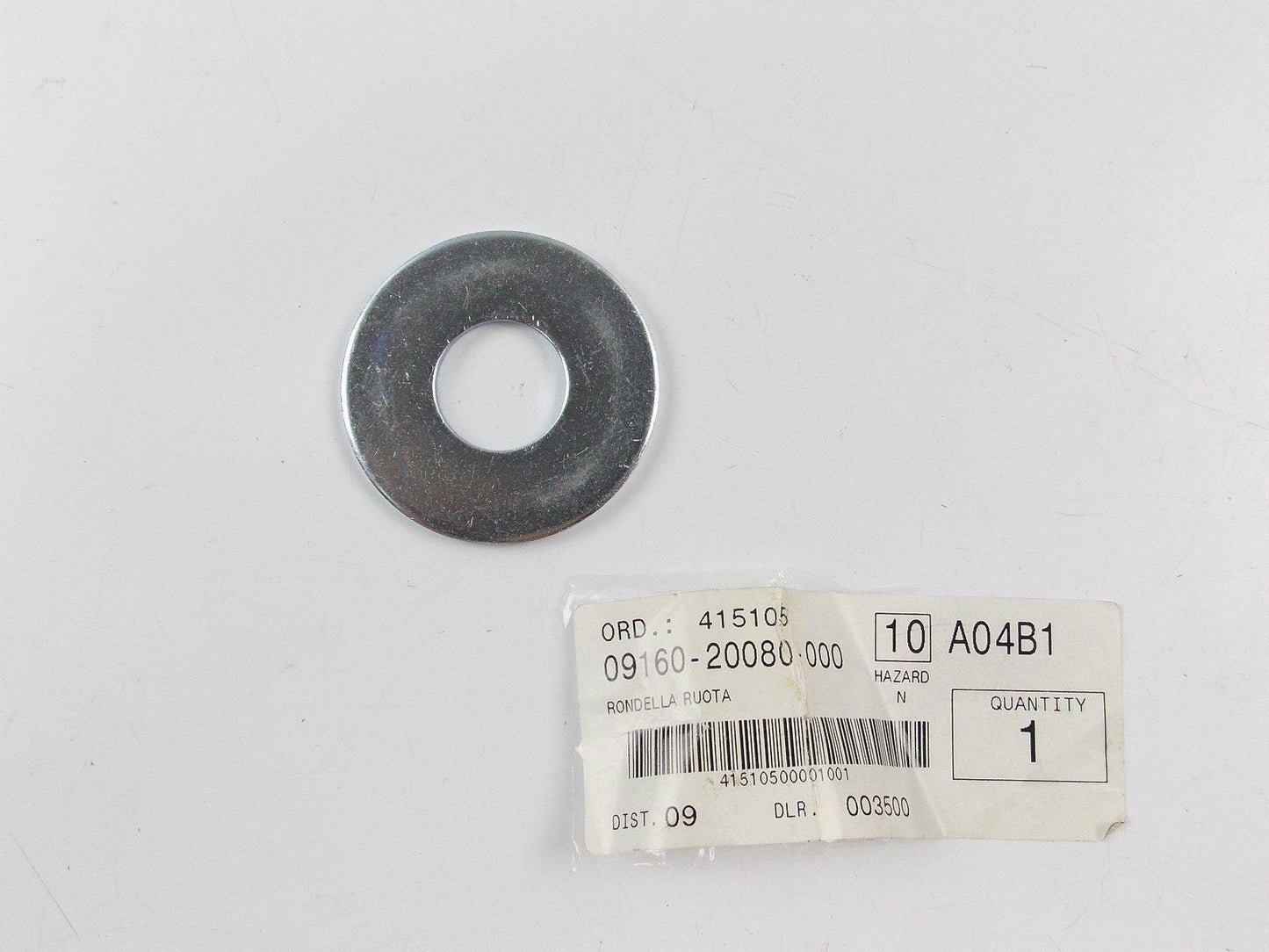 NOS OEM 2003-2006 SUZUKI WASHER  AN400   09160-20080 - MotoRaider