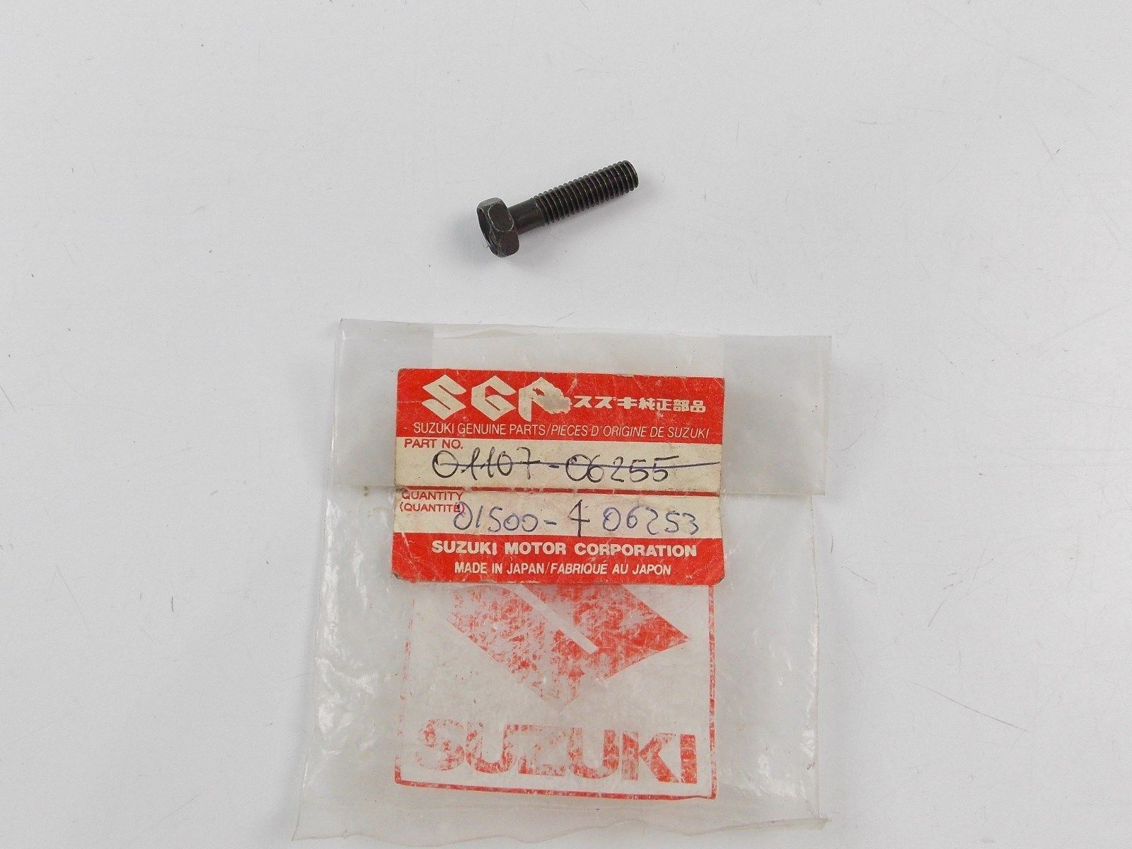 NOS OEM 1984-1989 SUZUKI GEAR SHIFT ARM BOLT LT185 LTF230 LT-F250  01500-06253 - MotoRaider