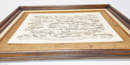 1977 GM CHEVROLET CORVETTE L82 L88 427 454 STINGRAY MARBLE ETCHED FRAMED ART - MotoRaider