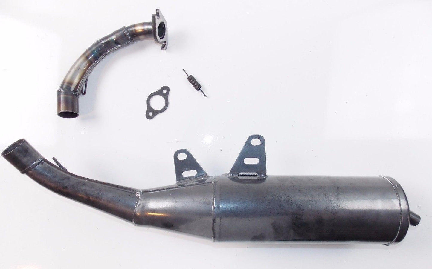 ZIRRI RACING EXHAUST MUFFLER L=22" PIAGGIO YAMAHA APRILIA MALAGUTI MINARELLI - MotoRaider