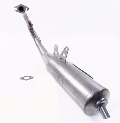 ZIRRI RACING EXHAUST MUFFLER L=22" PIAGGIO YAMAHA APRILIA MALAGUTI MINARELLI - MotoRaider