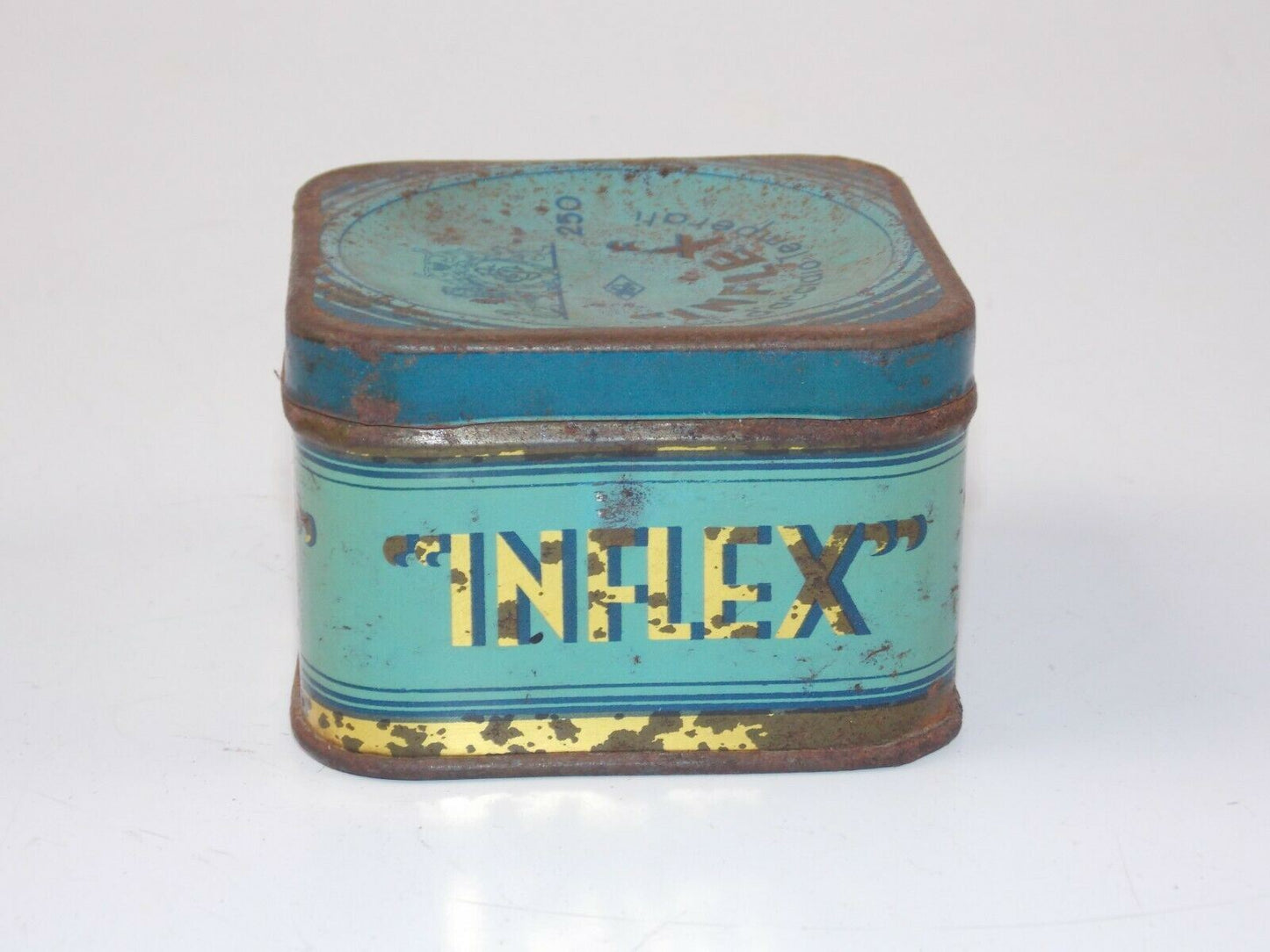 1960's INFLEX STAINLESS PINS Gr.250 CAN TIN ITALIAN TAILOR SHOP CLOTHING SUITS - MotoRaider