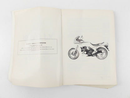 YAMAHA 1985 XJ 600 RL WORKSHOP MANUAL MAINTENANCE REPAIR BOOK ITALIAN - MotoRaider