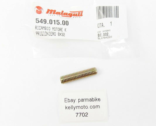 OEM 1990's MALAGUTI CIAK F18 SPIDER K MOTOR ENGINE STUD 8x32 549.015.00 - MotoRaider