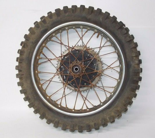 1971 HUSQVARNA SPORTSMAN 360 18" REAR WHEEL TRELLERBORG TIRE RADAELLI RIM HUB - MotoRaider