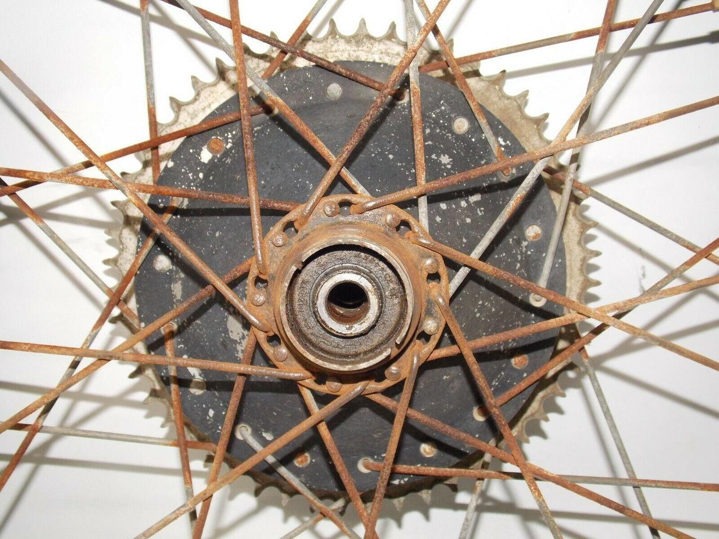 1971 HUSQVARNA SPORTSMAN 360 18" REAR WHEEL TRELLERBORG TIRE RADAELLI RIM HUB - MotoRaider