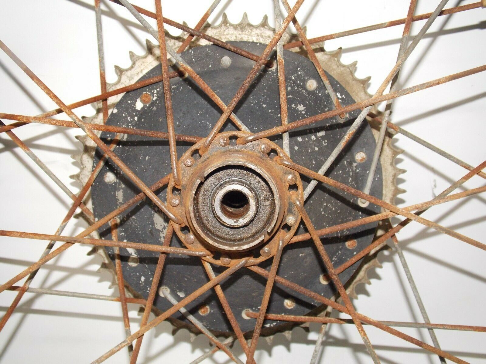 1971 HUSQVARNA SPORTSMAN 360 18" REAR WHEEL TRELLERBORG TIRE RADAELLI RIM HUB - MotoRaider