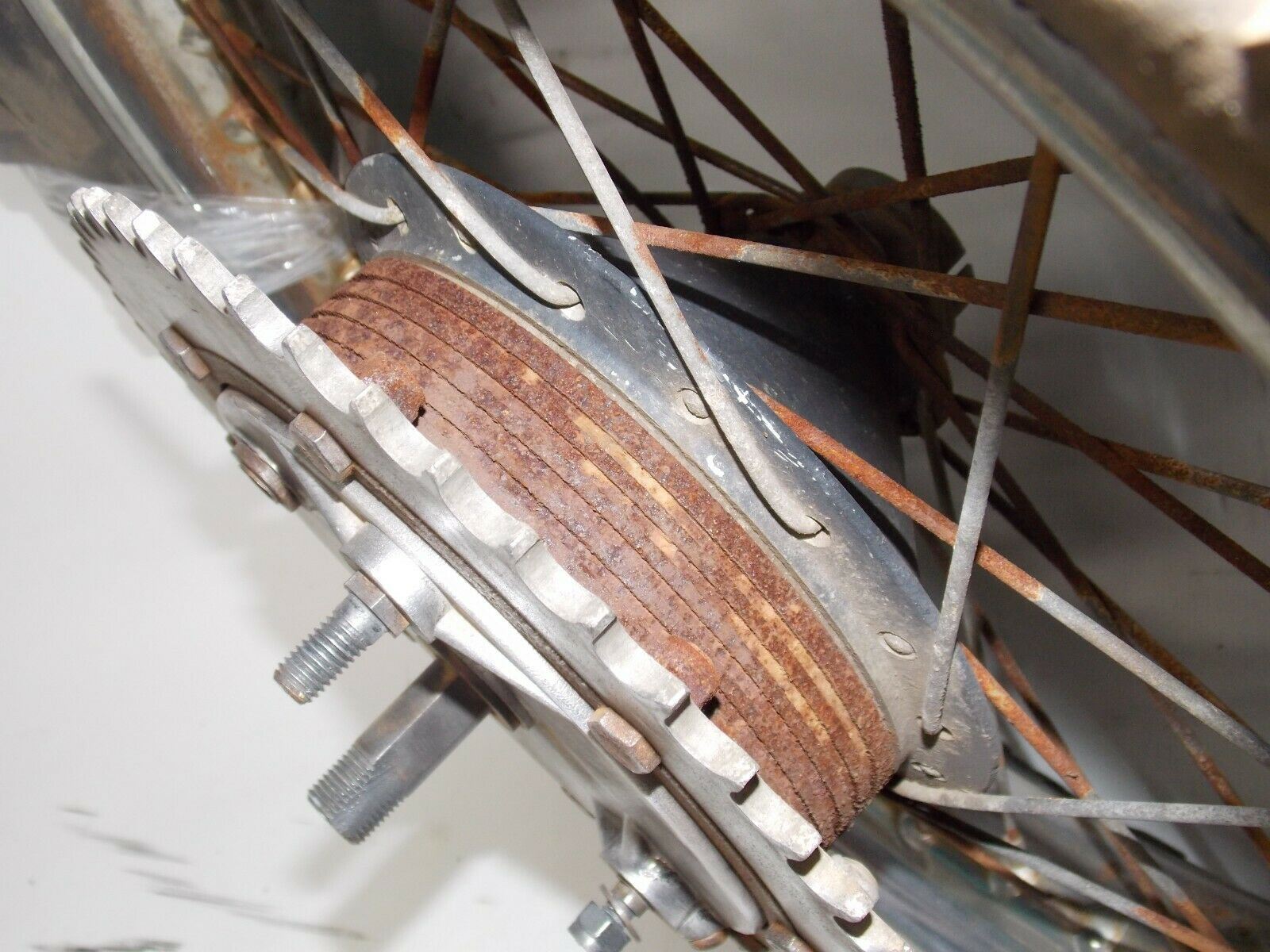 1971 HUSQVARNA SPORTSMAN 360 18" REAR WHEEL TRELLERBORG TIRE RADAELLI RIM HUB - MotoRaider