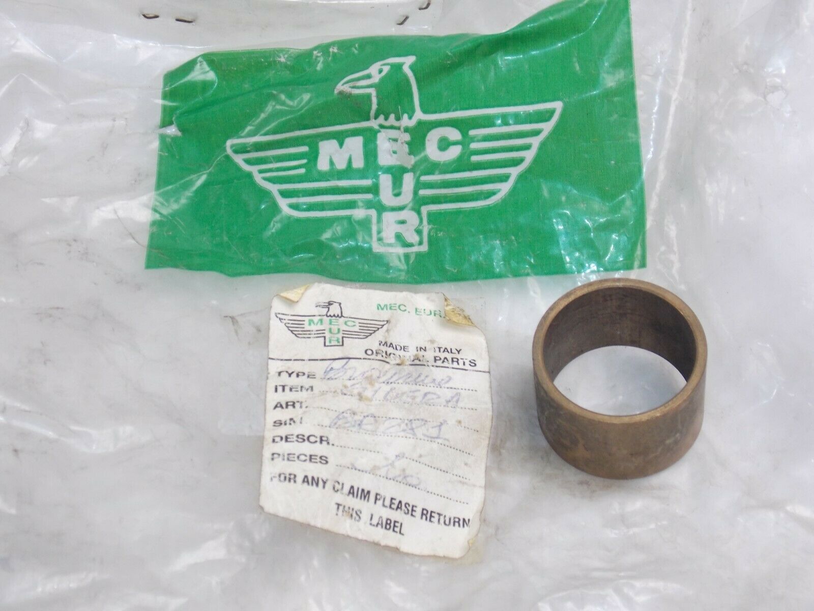 NOS MEC-EUR BR281 BRASS BEARING GILERA OD=32.60mm ID=28.20mm H=22m MOTOR ENGINE - MotoRaider