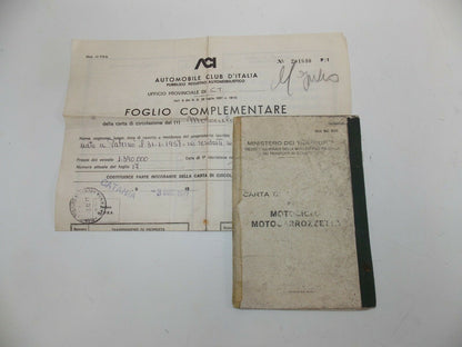 1977 SUZUKI GS400 OWNERSHIP BOOK ORIGINAL ITALIAN DOCUMENTS - MotoRaider