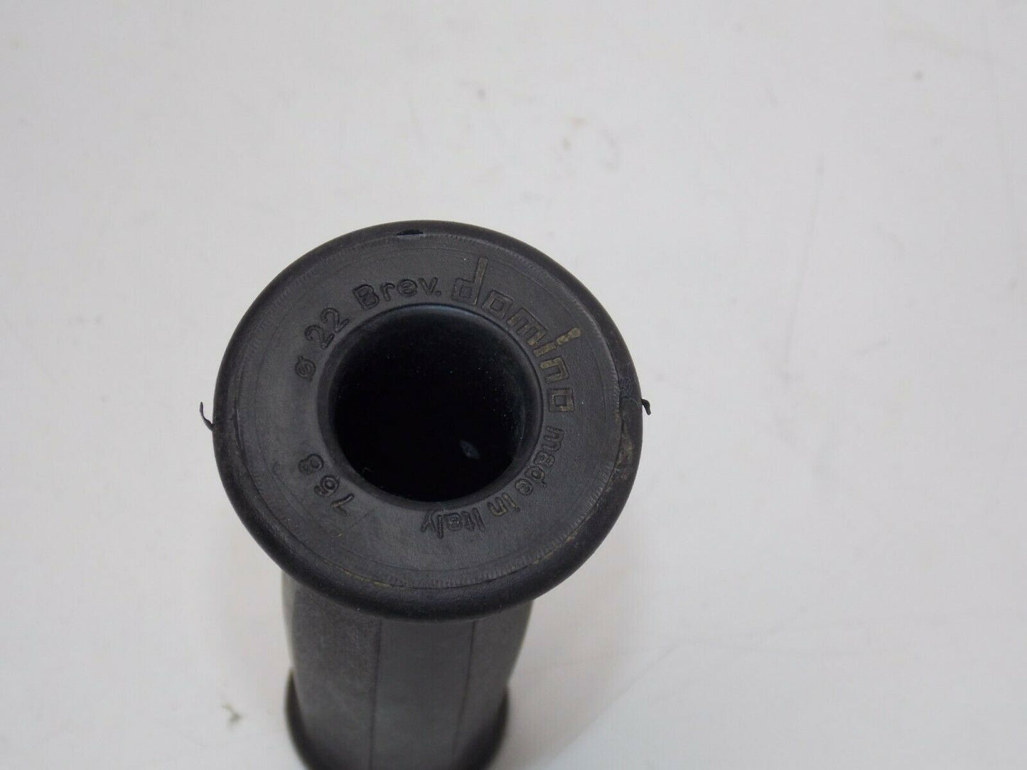 LEFT SIDE DOMINO GRIP BLACK 22mm HANDLEBAR CAGIVA FANTIC BENELLI GUZZI GILERA - MotoRaider