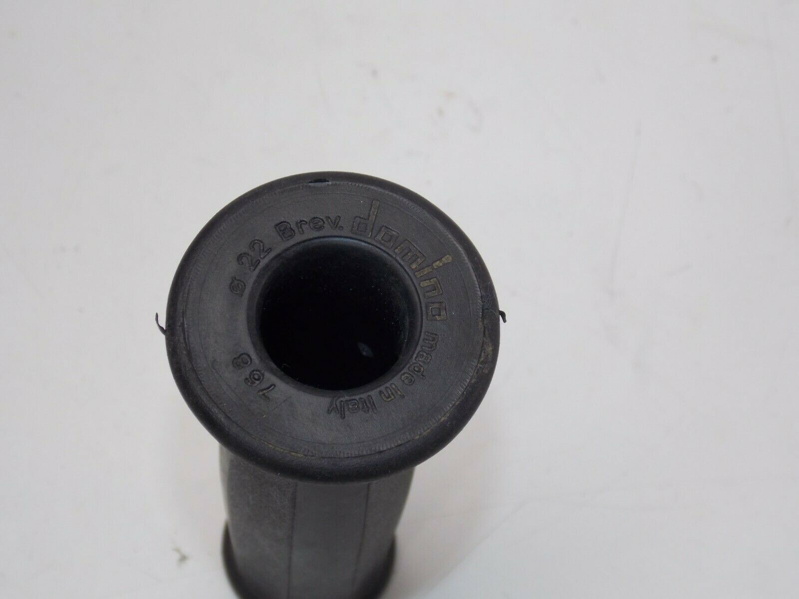 LEFT SIDE DOMINO GRIP BLACK 22mm HANDLEBAR CAGIVA FANTIC BENELLI GUZZI GILERA - MotoRaider