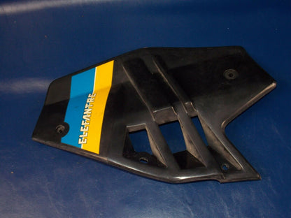 1986 CAGIVA ELEFANT-3 125cc LEFT RADIATOR SHROUD SCOOP BLACK ELEFANTRE - MotoRaider