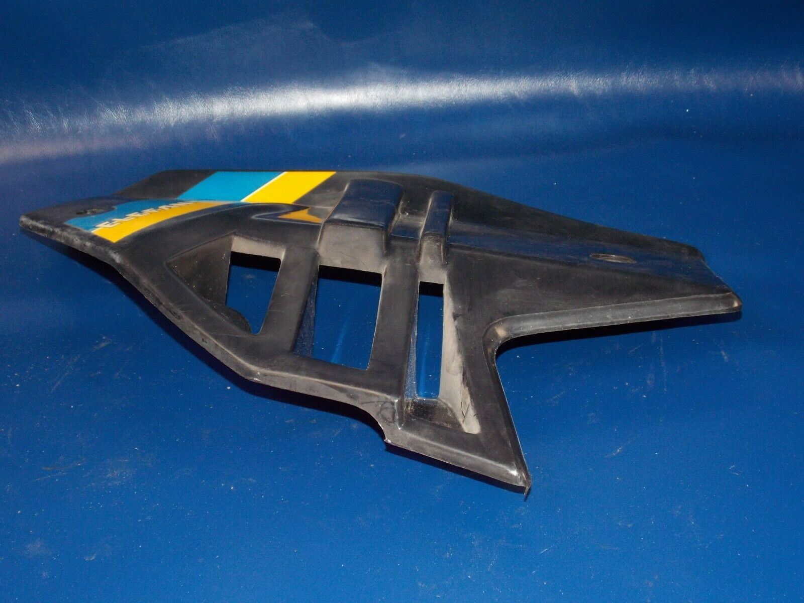 1986 CAGIVA ELEFANT-3 125cc LEFT RADIATOR SHROUD SCOOP BLACK ELEFANTRE - MotoRaider