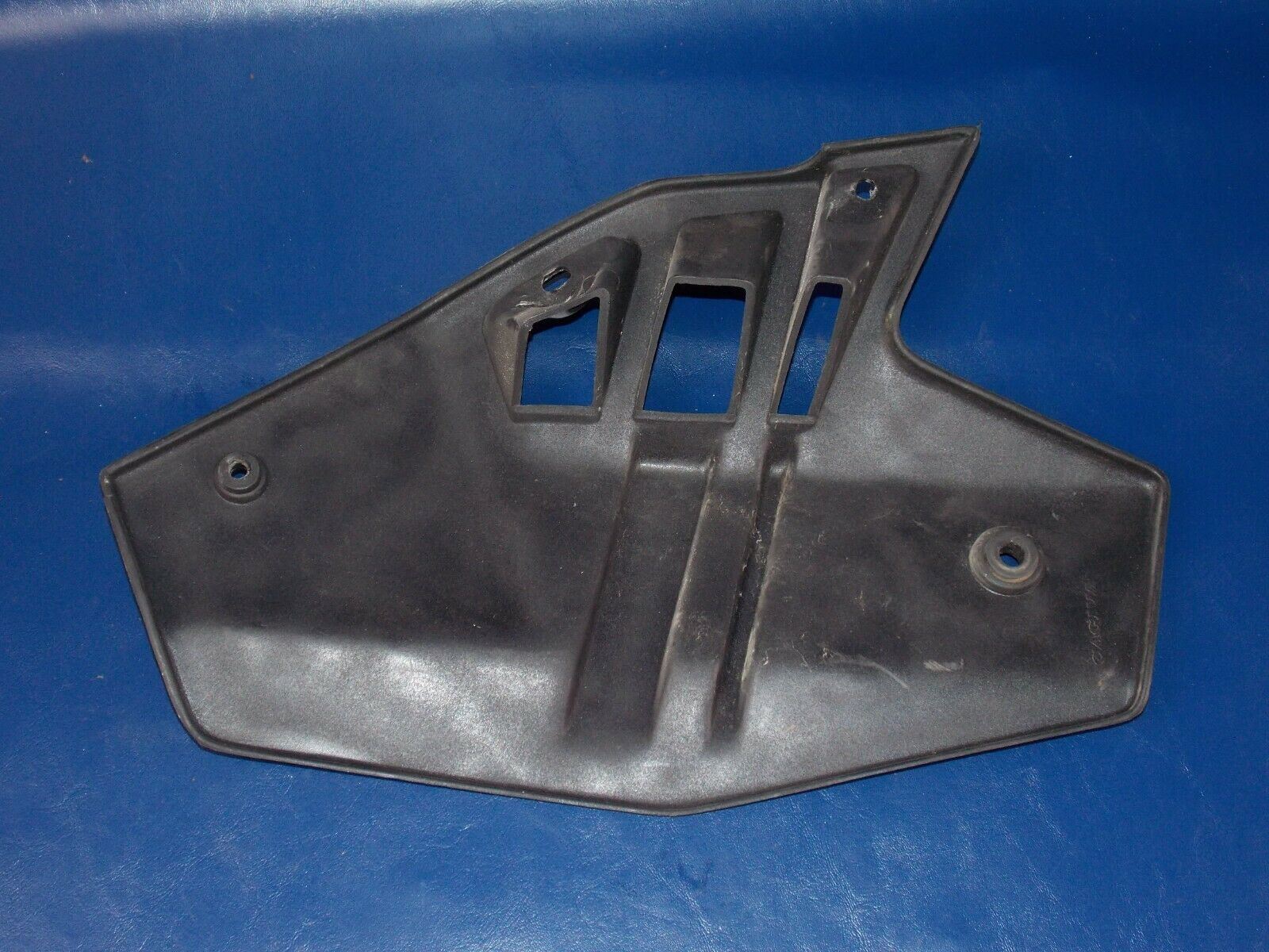 1986 CAGIVA ELEFANT-3 125cc LEFT RADIATOR SHROUD SCOOP BLACK ELEFANTRE - MotoRaider