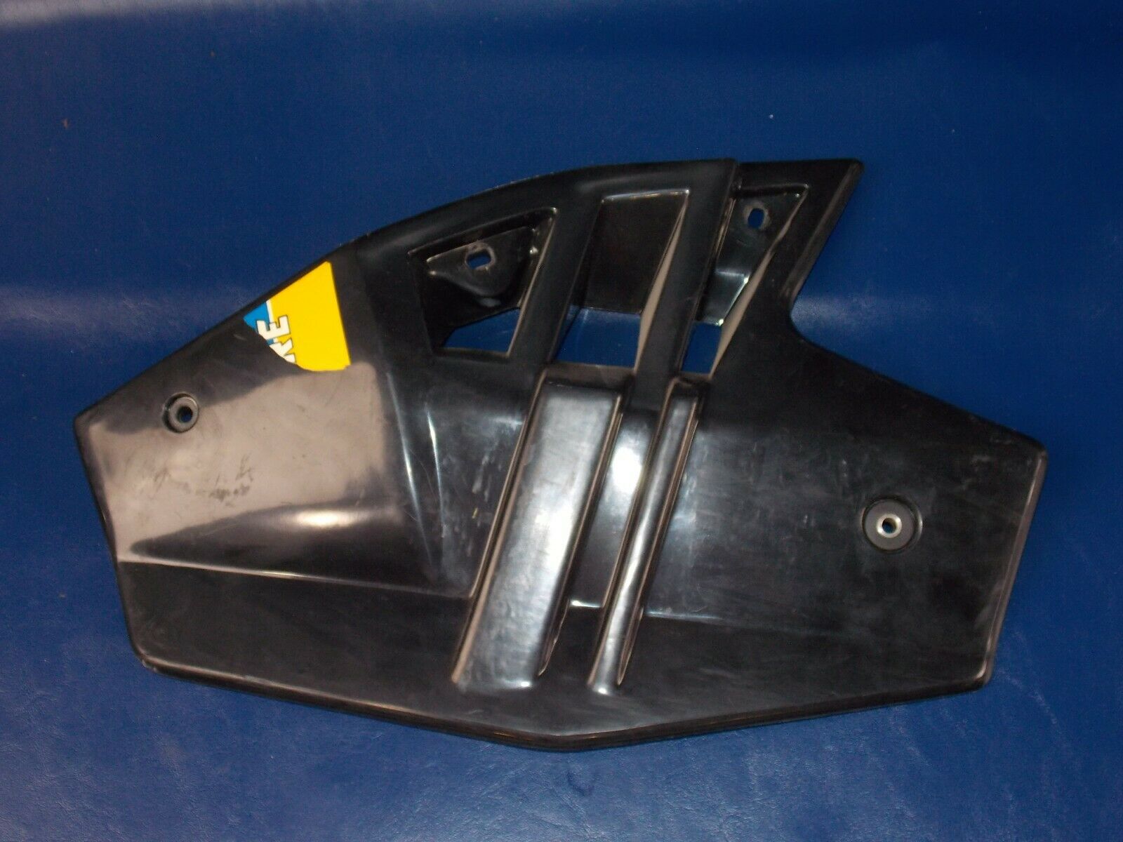 1986 CAGIVA ELEFANT-3 125cc RIGHT RADIATOR SHROUD SCOOP BLACK ELEFANTRE - MotoRaider