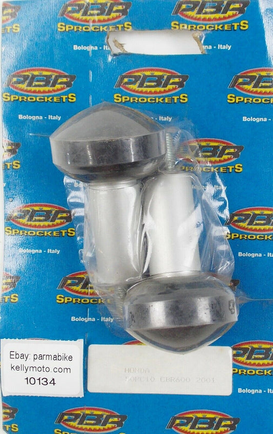 PBR FRAME SLIDERS FAIRING PROTECTORS PUCKS BLACK 2001 HONDA CBR-900-RR ITALY - MotoRaider