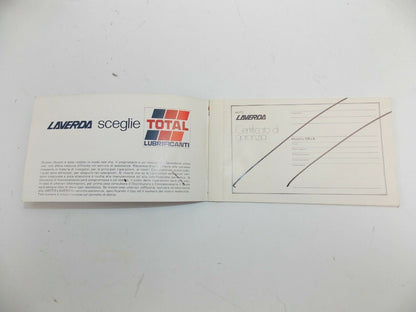 ORIGINAL 1980's LAVERDA LB125 OWNER USER MANUAL BOOK BOOKLET ITALIAN - MotoRaider