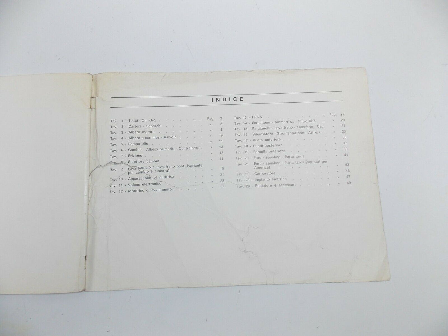 1970's LAVERDA 1000cc 3 CYLINDER PARTS MANUAL DIAGRAM BOOK MOTOR CHASSIS ITALIAN - MotoRaider