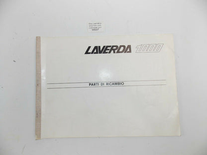 OEM 1970's LAVERDA 1000cc PARTS MANUAL DIAGRAM BOOK MOTOR CHASSIS ITALIAN - MotoRaider