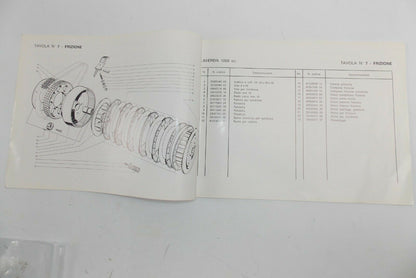 OEM 1970's LAVERDA 1000cc PARTS MANUAL DIAGRAM BOOK MOTOR CHASSIS ITALIAN - MotoRaider