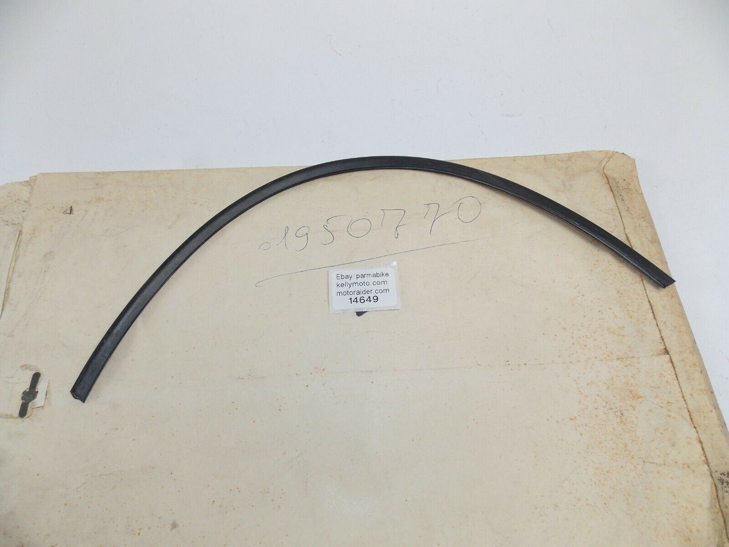 LAVERDA WINDSHIELD FAIRING RUBBER EDGE L=445mm 17.5" W=9mm 3/8" 6195077014649 - MotoRaider