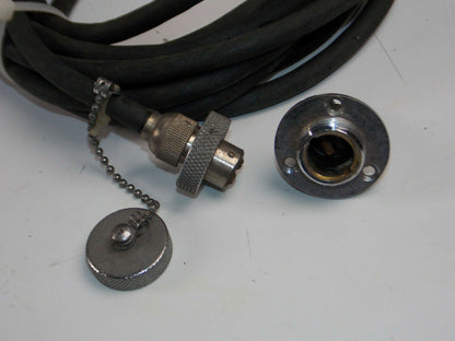 VINTAGE UNITY SPOT SEARCH LIGHT+PLUG OUTLET+ PEDESTALL LENS D=6" POLICE CAR BOAT - MotoRaider