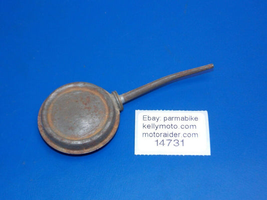VINTAGE OIL CONTAINER DISPENSER BOTTLE D=1.75" OL=4.25" AUTOMOTIVE MOTORYCYCLE - MotoRaider