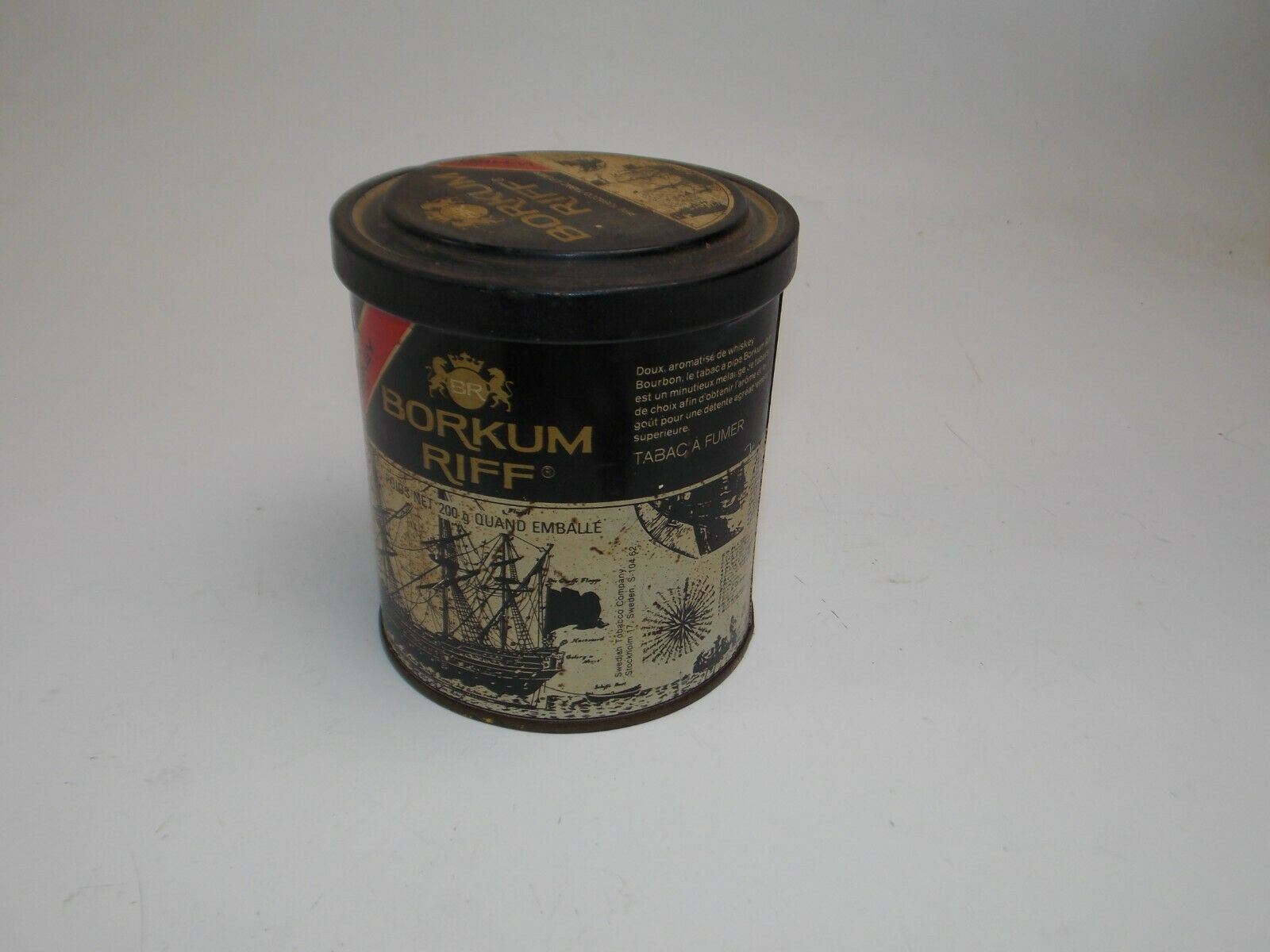 1980's BORKUM RIFF TOBACCO TIN+GIGAR CUTTER+PIPE TOOL+2 PIPE FRABENVER BENZON - MotoRaider