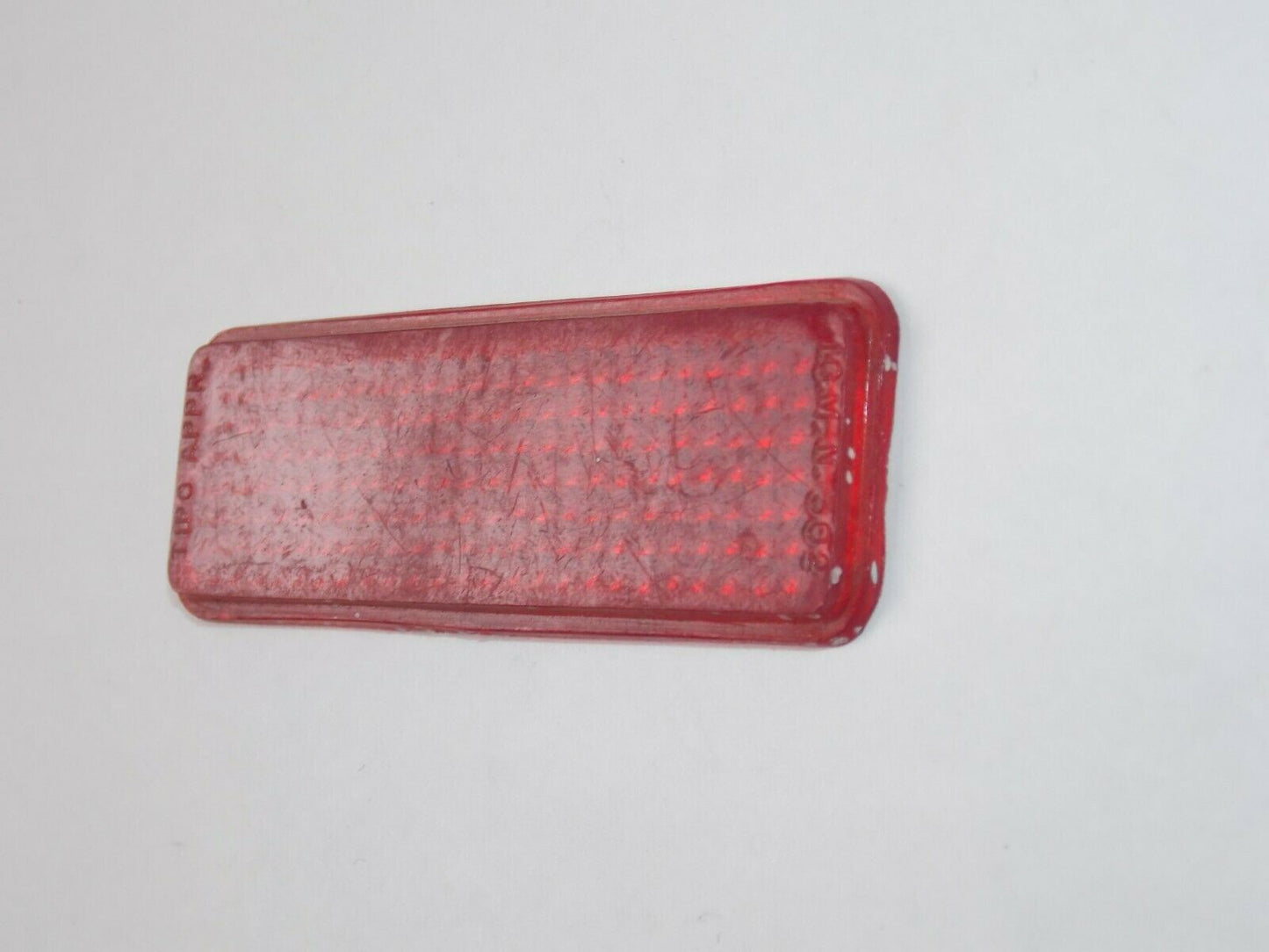 TAIL LIGHT LENS RED IGM 302 85X30mm PIAGGIO VESPA 1950's VINTAGE SCOOTER - MotoRaider