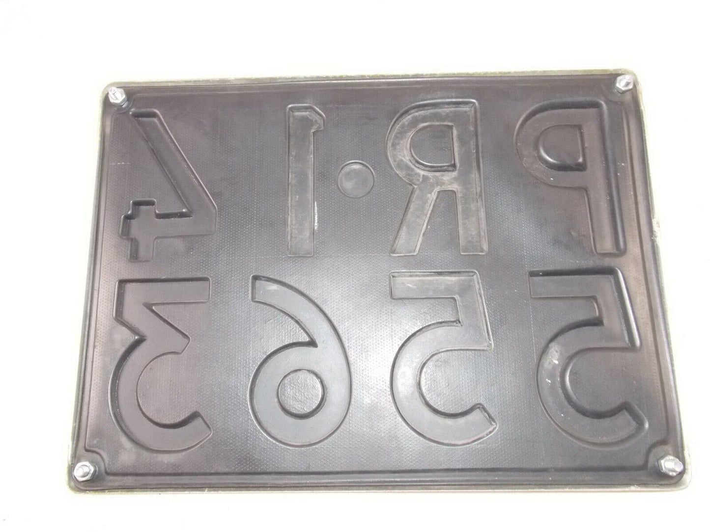 1970's VINTAGE CAR REAR LICENCE PLATE PARMA ITALY FERRARI MASERATI ALFA FIAT - MotoRaider
