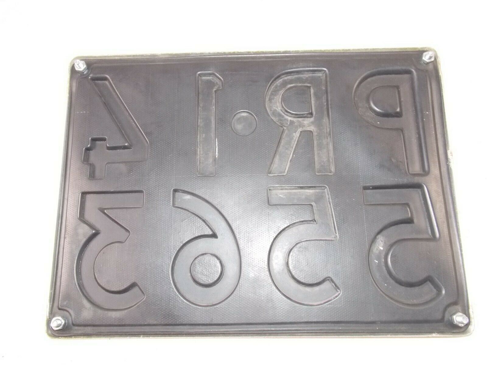 1970's VINTAGE CAR REAR LICENCE PLATE PARMA ITALY FERRARI MASERATI ALFA FIAT - MotoRaider