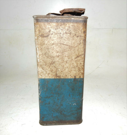 1960's TONICO MOTOR OIL R.O.M.A. CAN CONTAINER 1 GAL TIN 10x7.75x4.5" ITALY - MotoRaider