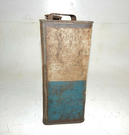 1960's TONICO MOTOR OIL R.O.M.A. CAN CONTAINER 1 GAL TIN 10x7.75x4.5" ITALY - MotoRaider