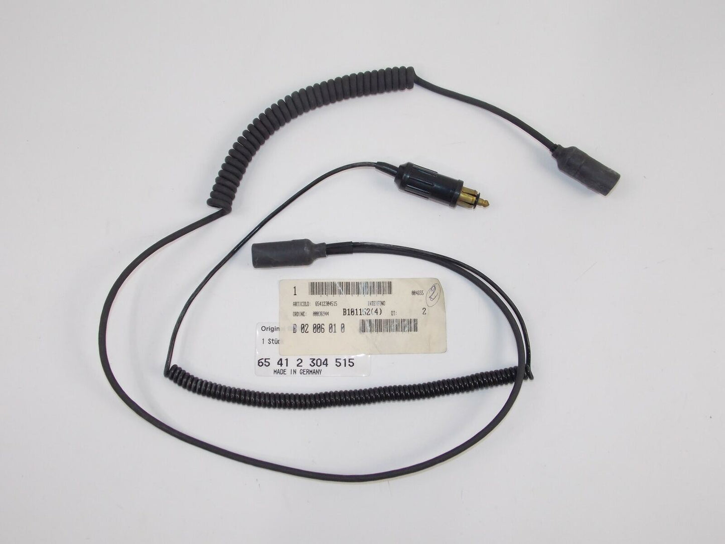 NOS BMW HELMET INTERFONO INTERCOM CABLE CONNECTOR 65412304515 65-41-2-304-515 - MotoRaider
