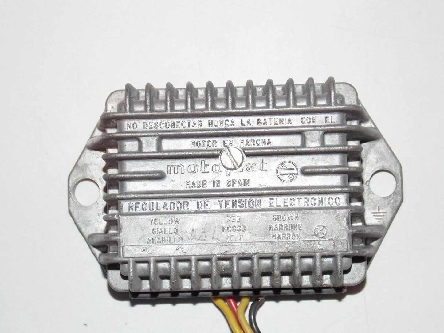 NOS MOTOPLAT VOLTAGE REGULATOR 12V 5A 9630501 CAGIVA BULTACO DUCATI MAICO GILERA - MotoRaider