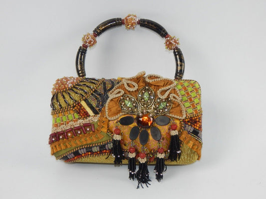 MARY FRANCES BEADED LADY HANDBAG 9x6x4 - MotoRaider