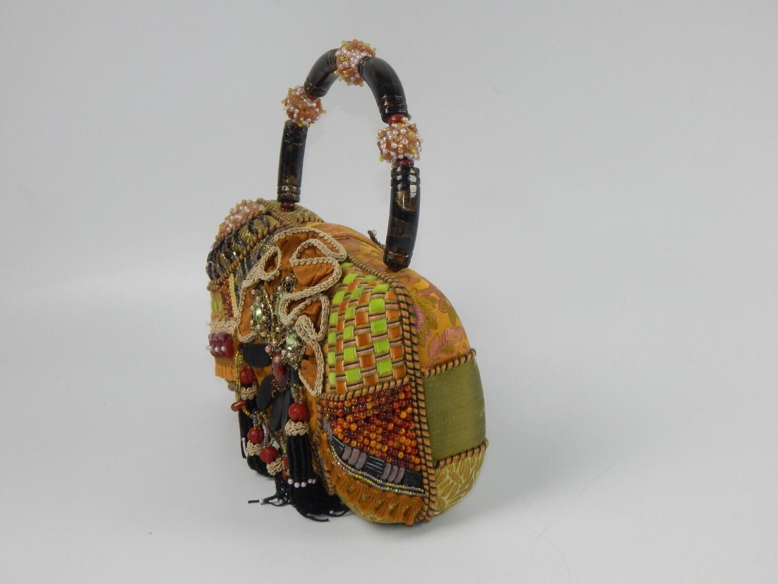 MARY FRANCES BEADED LADY HANDBAG 9x6x4 - MotoRaider