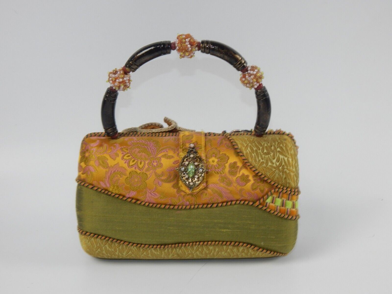 MARY FRANCES BEADED LADY HANDBAG 9x6x4 - MotoRaider