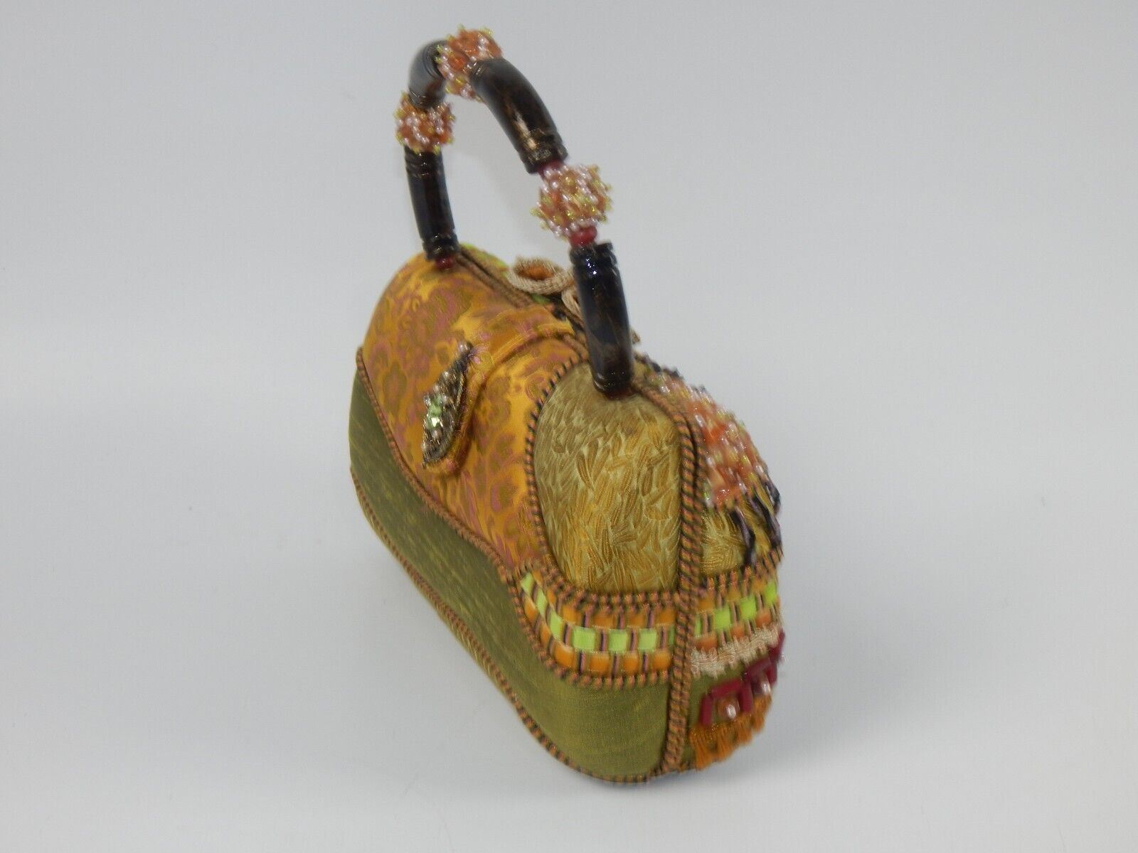 MARY FRANCES BEADED LADY HANDBAG 9x6x4 - MotoRaider